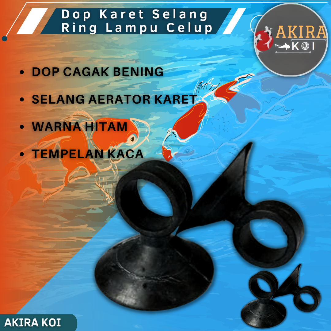 Dop Karet Selang Ring Lampu Celup