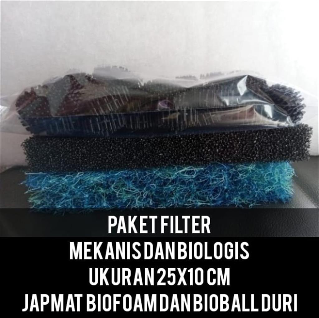 Paket Japmat 25x10cm, Biofoam 25x10x3cm dan Bioball Duri 50pcs