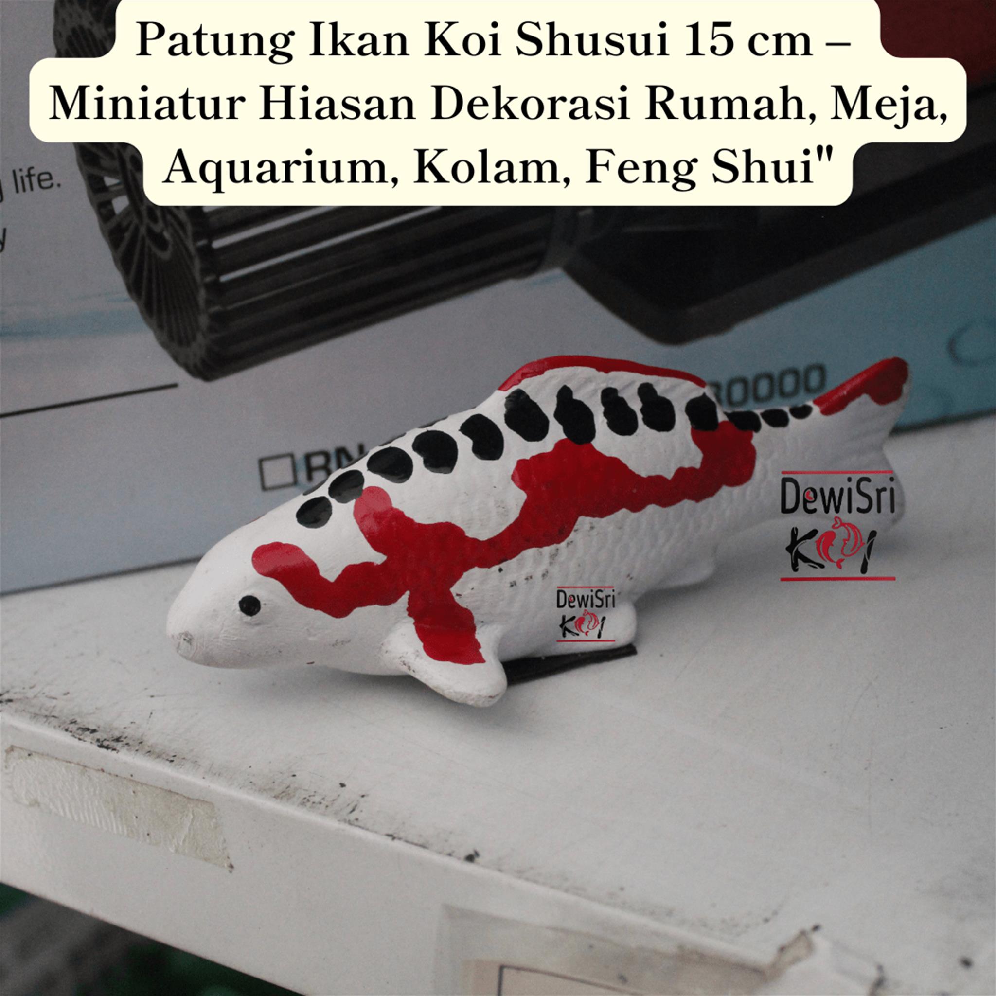 Patung Ikan Koi Shusui 15cm