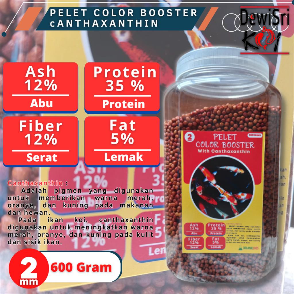 Pelet Color Booster 2mm 600gr
