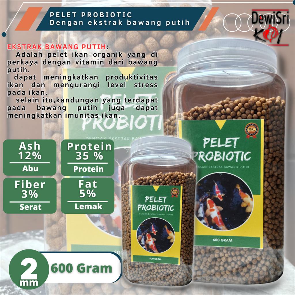 Pelet Probiotik 2mm 600gr